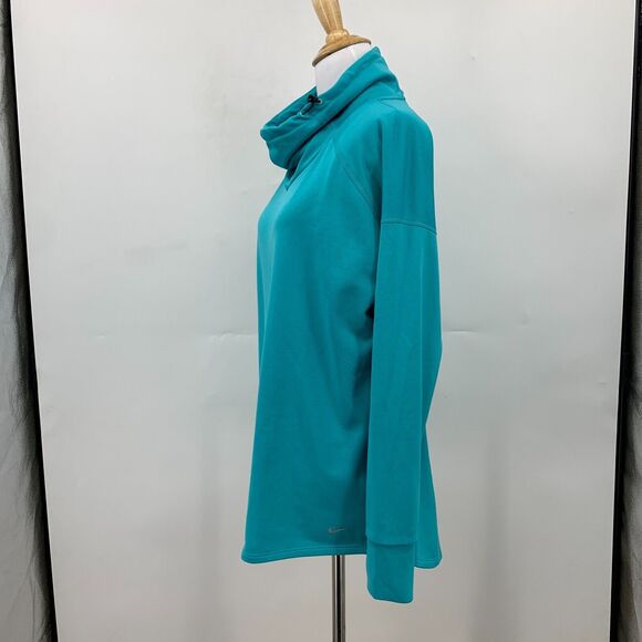 Nike Running Relay Midweight Pullover Sweater Womens M Medium Blue Turtleneck - Picture 4 of 14